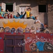 الرسم على جدران البرلس فى كفر الشيخ