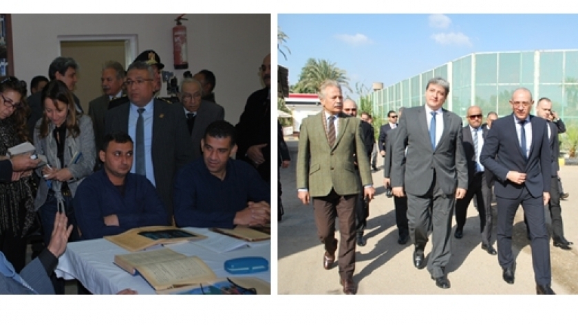 قطاع السجون يستقبل وفد المنظمة العربية لحقوق الإنسان ومنظمة هاندز أوف كاين الإيطالية