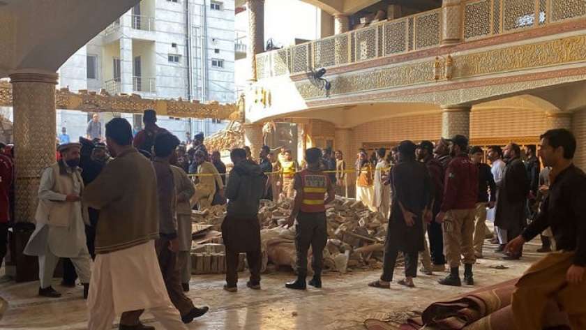 آثار انفجار «مسجد بيشاور»-صورة أرشيفية