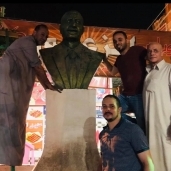 تمثال عبدالناصر بعد ترميمه
