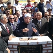 وزير الأوقاف يضع حجر أساس المجمع الإسلامي بالداخلة في الوادي الجديد