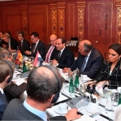 الرئيس السيسي خلال لقاء رؤساء الشركات الألمانية