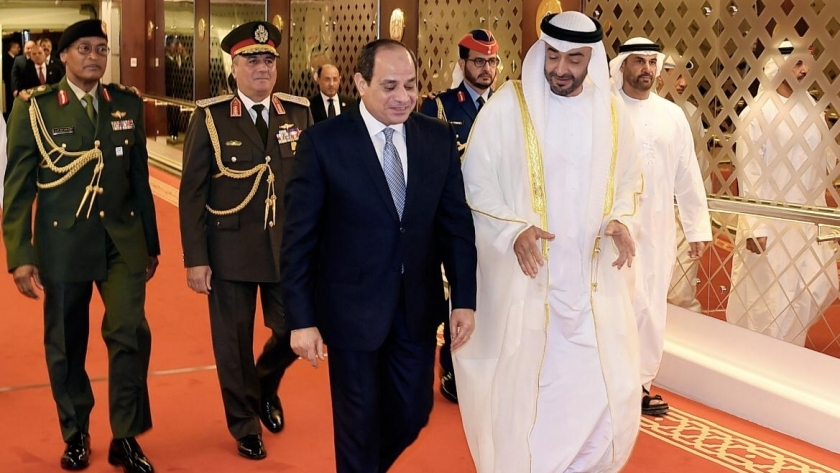 الرئيس عبدالفتاح السيسي خلال زيارته الإمارات