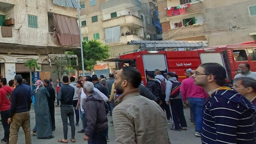 الحماية المدنية تسيطر على حريق الإسكندرية