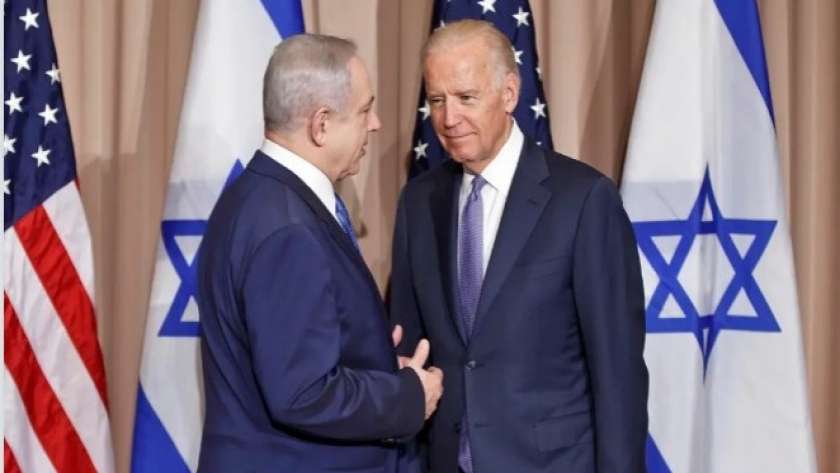 رئيس أمريكا بايدن ورئيس وزراء إسرائيل نتنياهو