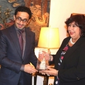 وزيرة الثقافة مع أمين مؤسسة سلمان الخيرية