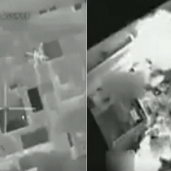 لحظة تدمير مقرات "داعش" في البوكمال بطائرات F-16 العراقية
