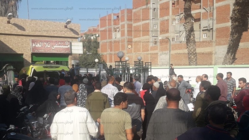 " حكمدار المنوفية " ينتقل لمستشفي تلا المركزي لمتابعة وفاة 4 في بالوعة
