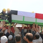 جنازة عسكرية لشهيد الشرطة النقيب عصام يونس عبد الفتاح بمسقط رأسه بقرية ميت الكرم بتلا