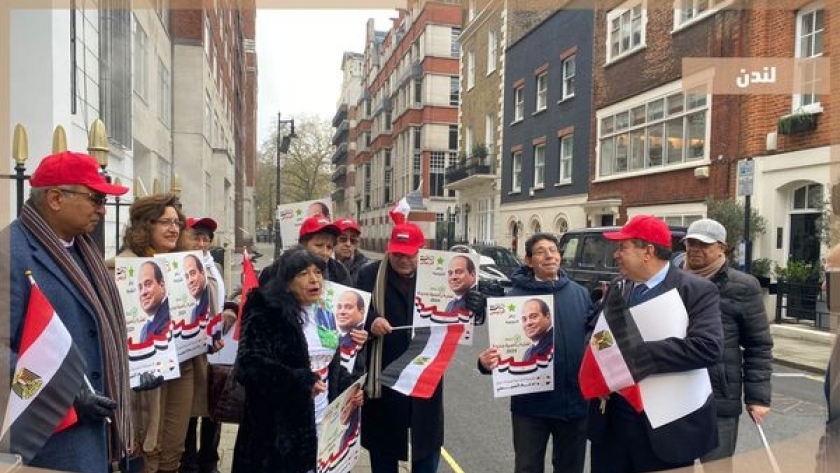 تصويت المصريين في لندن