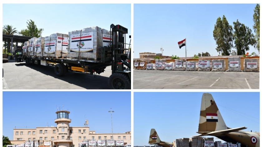 جانب من المساعدات المصرية لجيبوتي