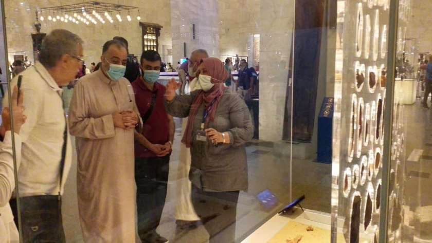 وزير الأوقاف السوري محمد عبدالستار السيد في زيارته إلى المتحف القومي للحضارة المصرية