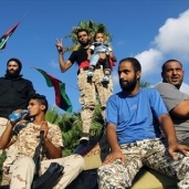 عناصر الجيش الوطنى الليبى خلال المعارك «أ.ف.ب»