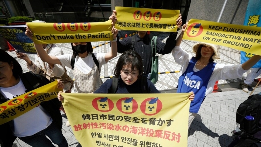 نشطاء مناهضين لاستخدام الطاقة النووية يحتجون في طوكيو
