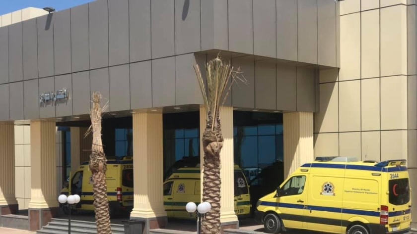 مستشفى العلمين للعزل خلال استقبالها حالات مصابة بكورونا