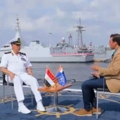 قائد القوات البحرية  مع رامي رضوان