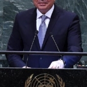 الرئيس السيسي أثناء إلقاء كلمته أمام الجمعية العامة للأمم المتحدة