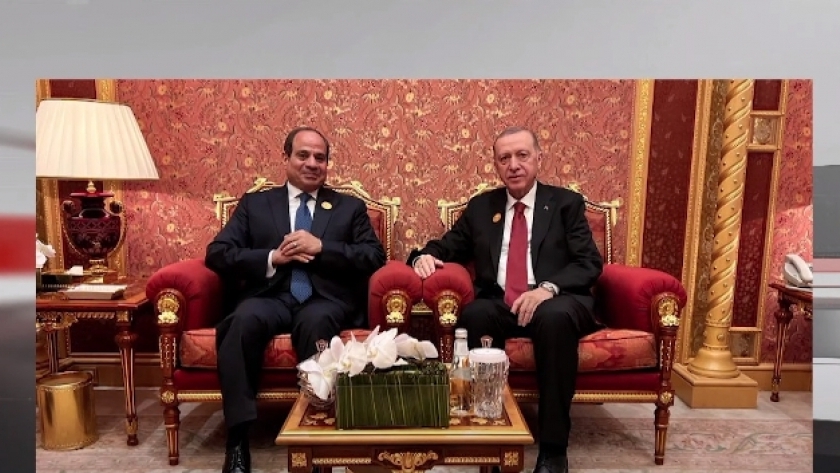 الرئيس عبدالفتاح السيسي ونظيره التركي