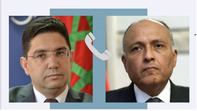 وزير الخارجية يجري اتصالا هاتفيا مع وزير خارجية المغرب