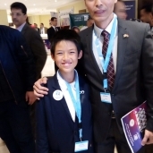 حمد " مصري ياباني " أصغر المشاركين بمؤتمر مصر تستطيع بالتعليم