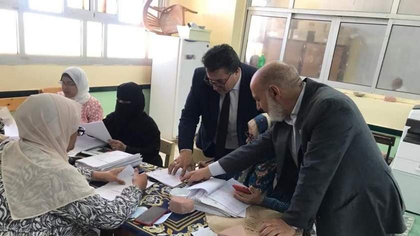 أعمال تصحيح أوراق إجابة الشهادة الإعدادية بجنوب سيناء