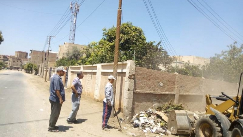 رفع القمامة في محافظة المنوفية