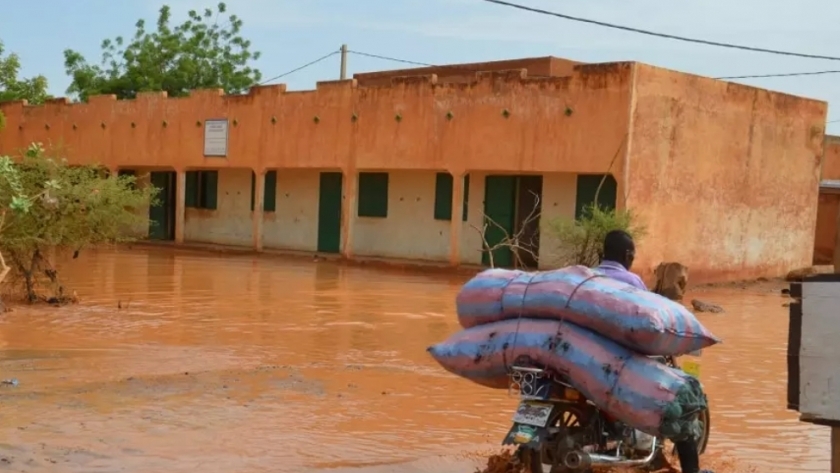 آثار الأمطار الغزيزة في النيجر