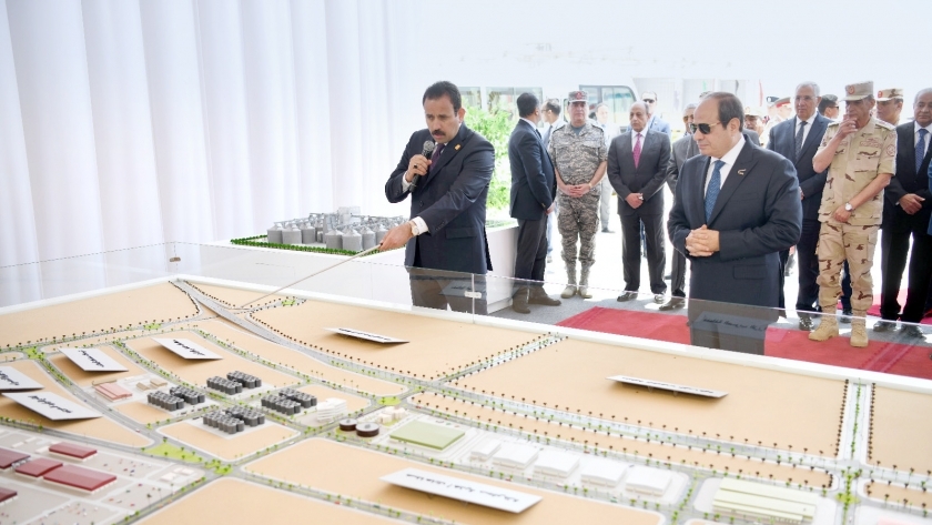 الرئيس السيسى يستمع لشرح حول مشروع مستقبل مصر للتنمية المستدامة