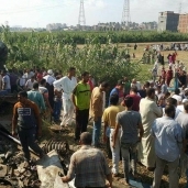 صور من موقع حادث تصادم قطارى الاسكندرية