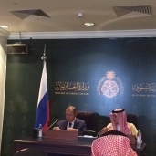 الجبير ولافروف في المؤتمر الصحفي في جدة