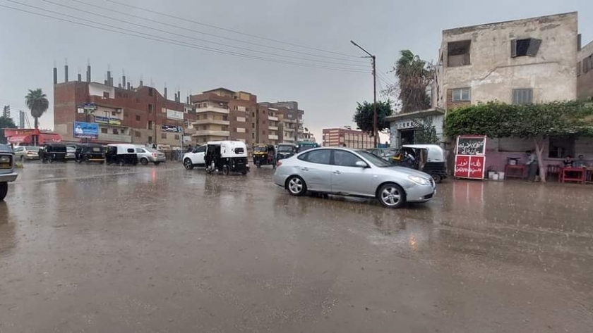 الأمطار تضرب محافظة المنوفية