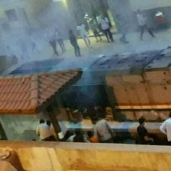 بالصور| حريق في موتور جرار قطار أبي قير بالإسكندرية بسبب "تسرب زيتي"