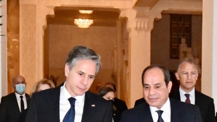 الرئيس عبدالفتاح السيسي يستقبل وزير خارجية الولايات المتحدة الأمريكية