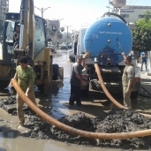 الانتهاء من إصلاح ماسورة مياه بمدينة المراغة
