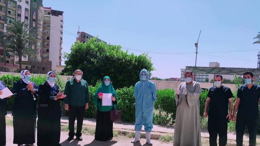الحالات التعافاه داخل مستشفى العزل بمدينة بني سويف الجامعية