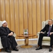 المفتي خلال لقاءه رئيس أذربيجان