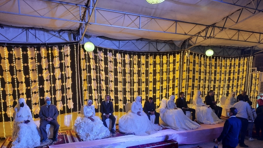 صناع الخير تنظم حفلا لزفاف 24 عريسا وعروسا من ذوي الإعاقة بسوهاج