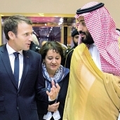 محمد بن سلمان خلال استقباله الرئيس الفرنسى «ماكرون» فى الرياض «أ.ف.ب»