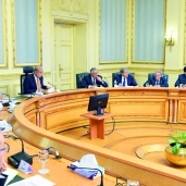 رئيس الوزراء خلال اجتماع الحكومة - ارشيف