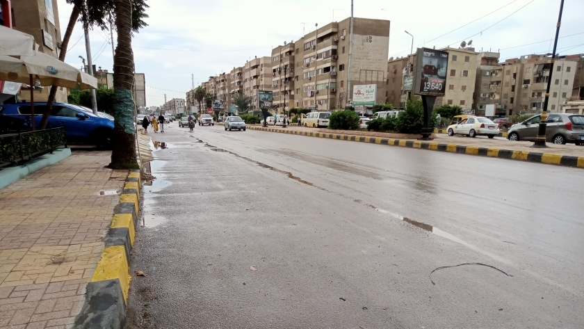 صورة لمياه الأمطار في كفر الشيخ