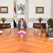 الرئيس عبد الفتاح السيسي يلتقى رئيس الوزراء ووزير الصحة