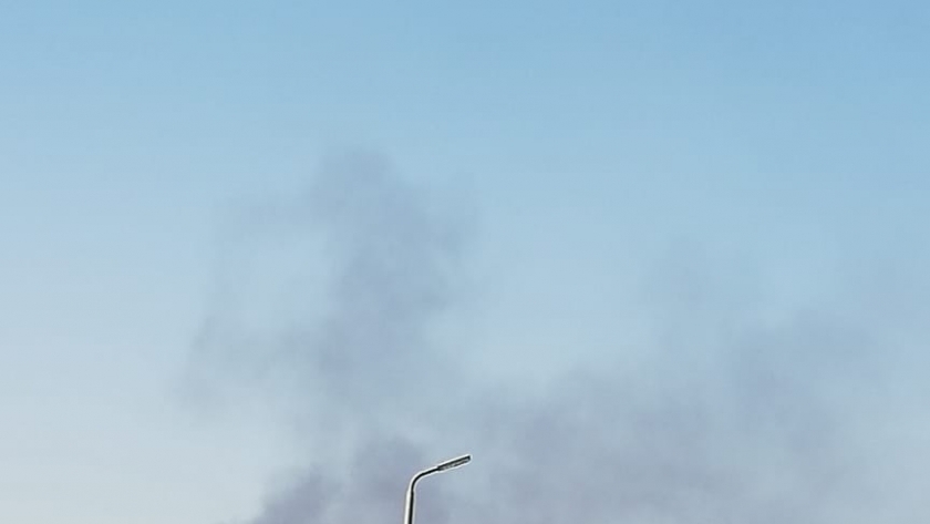 حريق بجوار مخازن وزارة الصحة