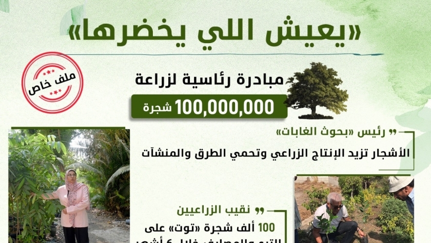 ملف الوطن عن مبادرة 100 مليون شجرة