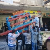 حملة لإزالة التعديات والاشغالات بنطاق حي شرق بالإسكندرية