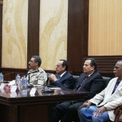 جانب من حضور المؤتمر الجماهيرى مع محافظ شمال سيناء