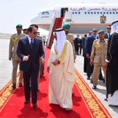 الرئيس السيسي في استقبال ملك البحرين- أرشيفية