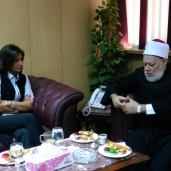 وزيرة الهجرة مع د.علي جمعة