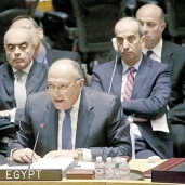 وزير الخارجية خلال جلسة الأمم المتحدة «صورة أرشيفية»