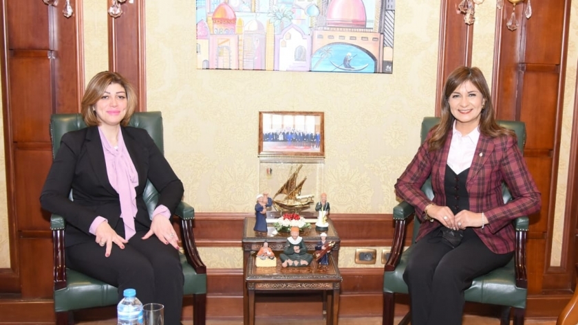 وزيرة الهجرة تستقبل نظيرتها العراقية لبحث التعاون المشترك