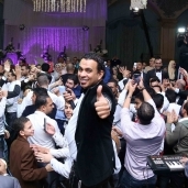 بالصور| الليثي يشعل حفل زفاف أحمد فودة ورضوى الشناوي